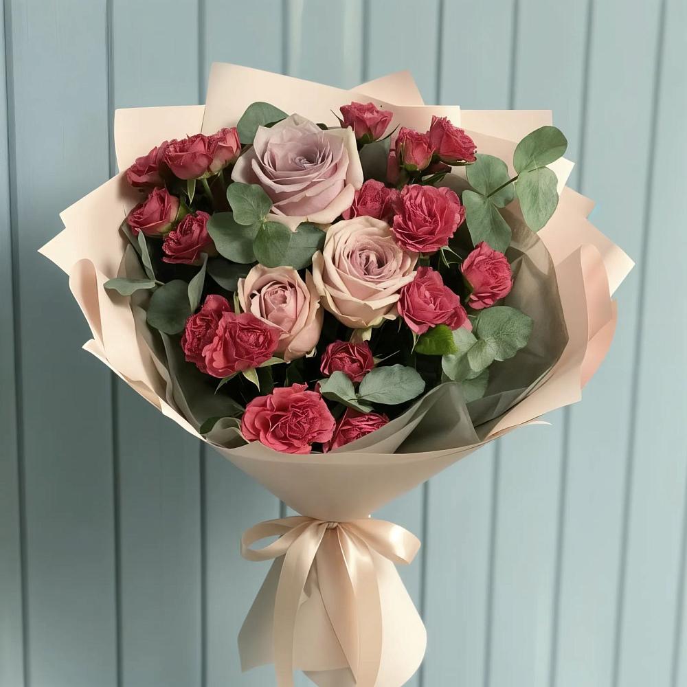 Букет цветов из: Гвоздики и Розы в Данилово