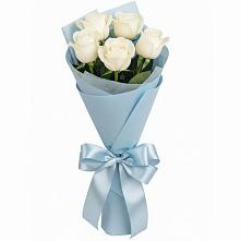 Букет 5 Белых роз Проуд #REPLACE_PRED# Данилово