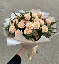 Букет Кремовые розы Латте в Данилово