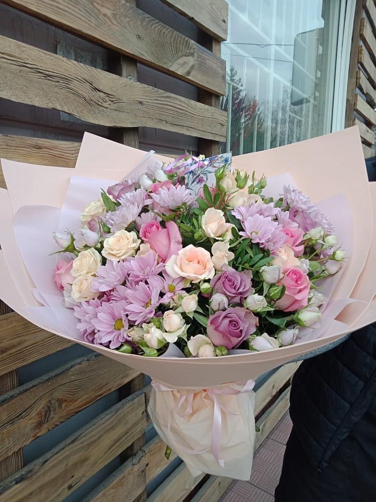 Букет цветов из: Розы и Хризантемы в Данилово