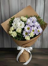 Букет цветов из:  Хризантемы и Розы в Данилово