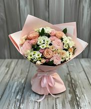 Букет цветов из:  Гвоздики, Розы и Хризантемы в Данилово