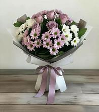 Букет цветов из:  Хризантемы и Розы #REPLACE_PRED# Данилово