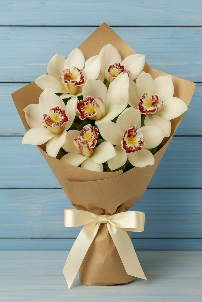 Букет цветов из: Орхидеи и Розы в Данилово