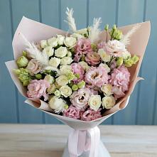 Букет цветов из:  Альстромерии и Розы в Данилово